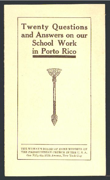Title page of this pamphlet, intended to show what the document looks like. 